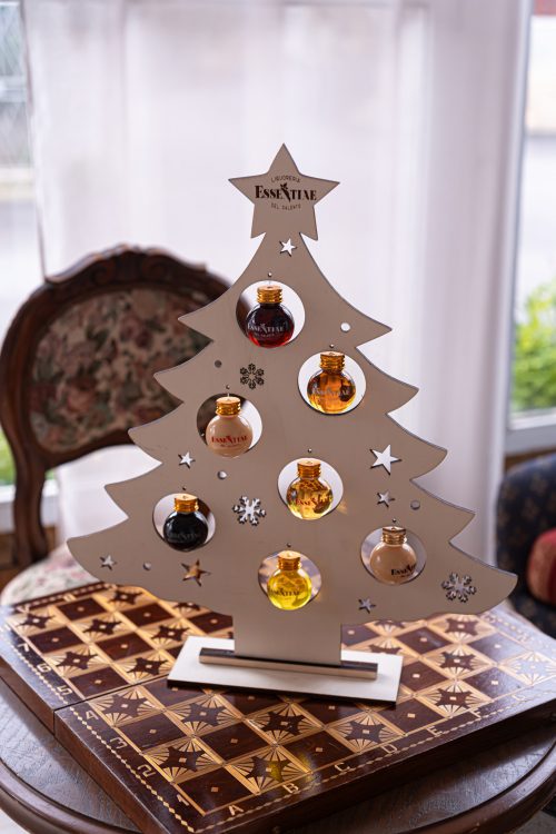Albero di Natale con 7 Palline con liquore da 50 ml
